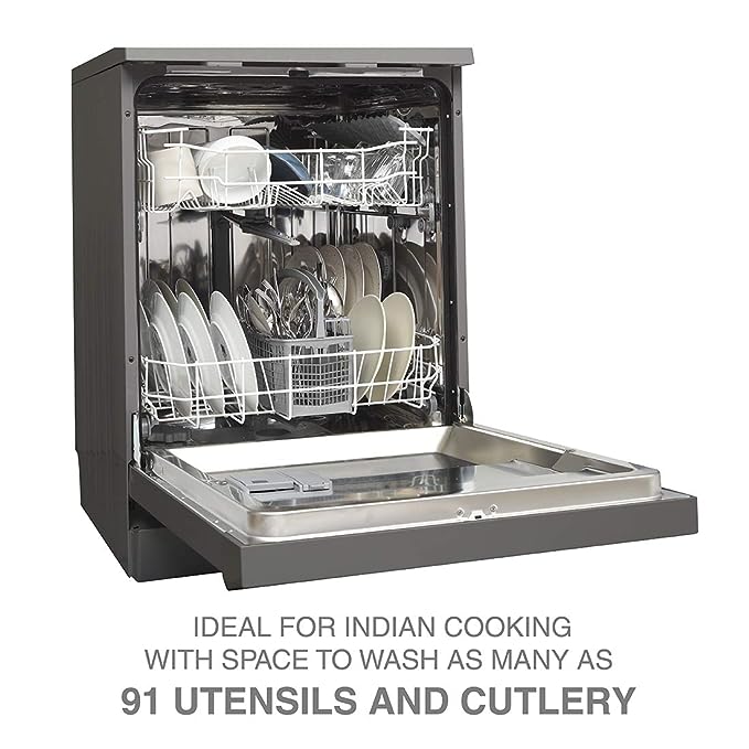 Godrej Eon Dishwasher | Steam Wash Technology |13 place setting |Perfect for Indian Kitchen| A+++ Energy rating | DWF EON VES 13Z SI STSL- Satin Silver Godrej Eon Dishwasher | Steam Wash Technology |13 place setting |Perfect for Indian Kitchen| A+++ Energy rating | DWF EON VES 13Z SI STSL- Satin Silver